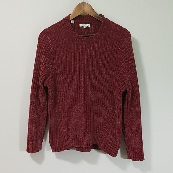 Jachs Girlfriend Burgandy Ribbed Sweater - Picture 5 of 5